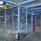 Mezzanine van het het Platformmetaal van de pakhuisopslag Op zwaar werk berekende Vloer Blauwe Multirij
