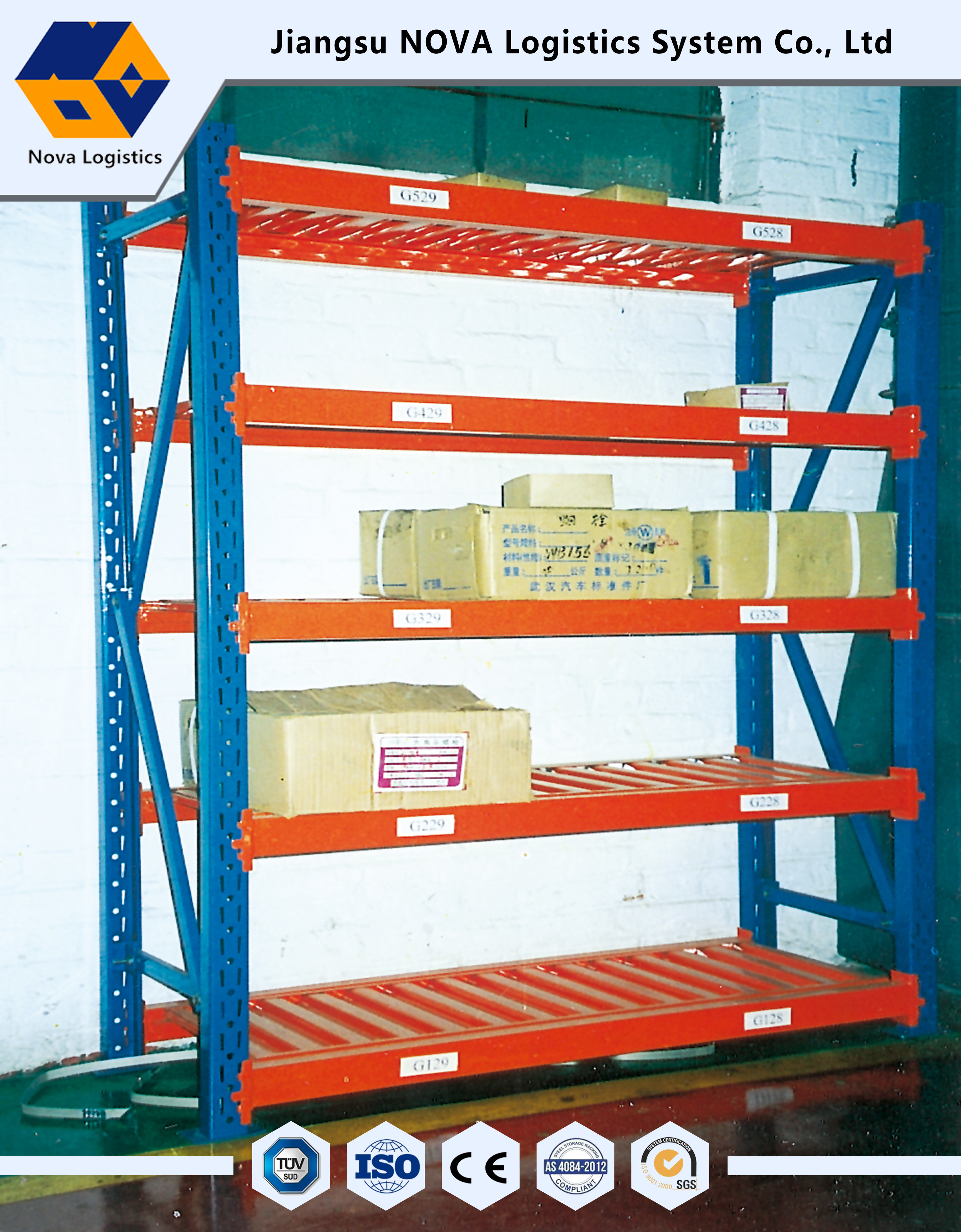 NOVA Industrial Warehouse Medium Duty die de Regelbare rekken van de gorillaopslag opschorten