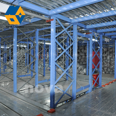 Mezzanine van het het Platformmetaal van de pakhuisopslag Op zwaar werk berekende Vloer Blauwe Multirij